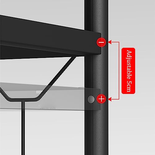 Étagère de four à micro-ondes mural et support de cuisine en acier avec kit - 3