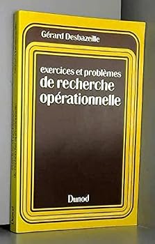 Hardcover Exercices et proble`mes de recherche ope´rationnelle (French Edition) Book
