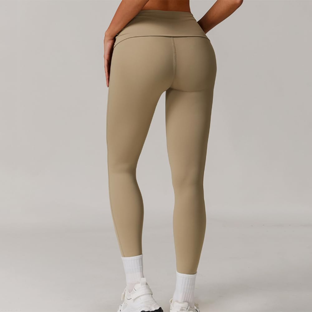 Donna Leggins Pantaloni Palestra Vita Alta Opaco Pantacollant Yoga Fitness