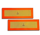  Trupa 2 x Heckmarkierung 565 x 200 ECE 70 Warntafel Folie Reflektor Anhänger Auflieger