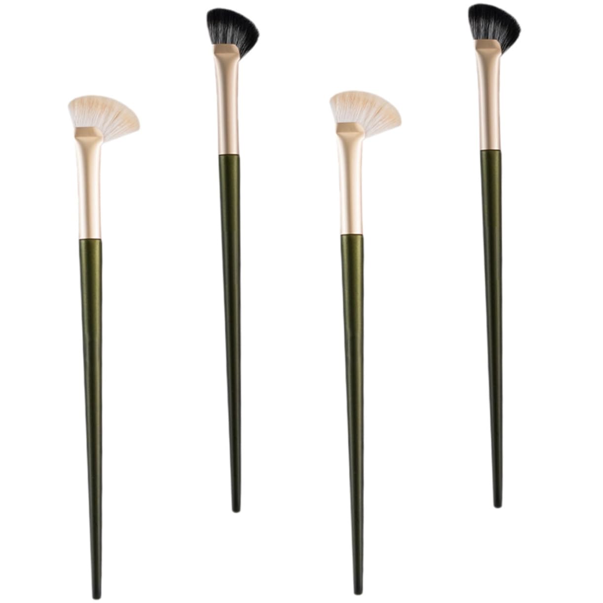 FRCOLOR 5 Set Di Pennelli Per Il Trucco Pennello Per Il Contorno Del Naso Angolato Pennello Per Ombretto Angolato Per Fondotinta 4 Pezzi*5