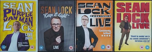 Image of SEAN LOCK 1-4 COMPLETE LIVE COLLECTION / 1. PURPLE VAN MAN / 2. KEEP IT LIGHT / 3. LOCKIPEDIA / 4. SEAN LOCK LIVE = ULTIMATE 4x DVD UK SET