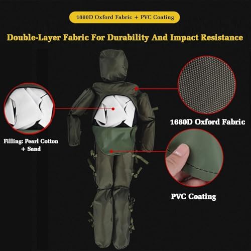 Water Rescue Training Dummy - 5.6/5.7 FT Lifesaving Practice Dummy for Swimming Drills, Lightweight 22/44 LBS, Ideal for Lifeguard Training and Water Safety Exercises