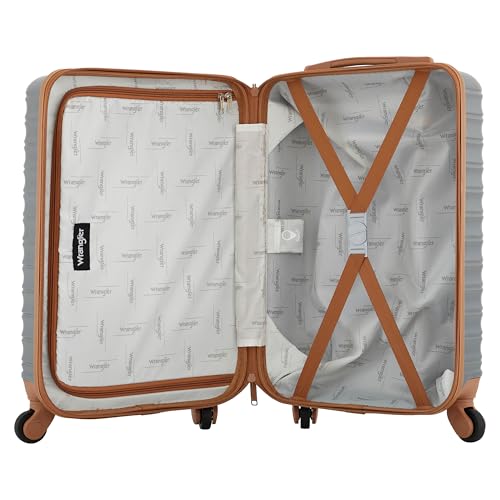 Image of Wrangler 22 inch Outrider Hardside Carry-On Luggage, Lava Smoke