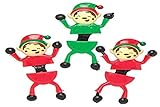 Baker Ross AX322 Christmas Elf Wall Climbers - Pack of 6, Christmas Novelty Toys for Kids, Ideal for...