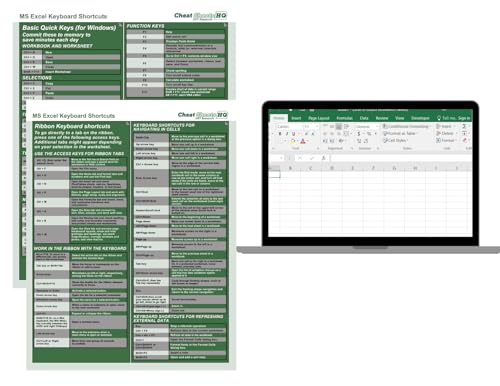 image for CheatSheets HQ Microsoft Office Excel 365 Cheat Sheet – Keyboard Sho