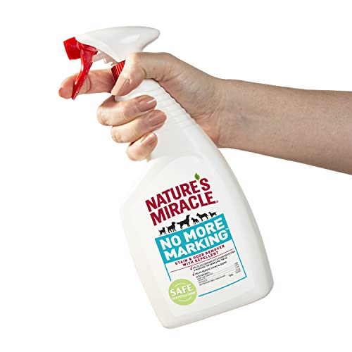 Image of Nature's Miracle No More Marking Stain And Odor Remover With Repellent, 24 Ounces, Helps Discourage Repetitive Pet Marking