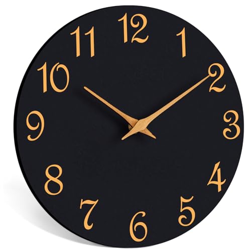 Roymnie ROYMNIE421 Wall Clock, 8 Inch Modern Wall Clocks Battery Operated, Small Silent Non Ticking Clock Decorative For Kitchen, Bathroom, Bedroom thumb #1