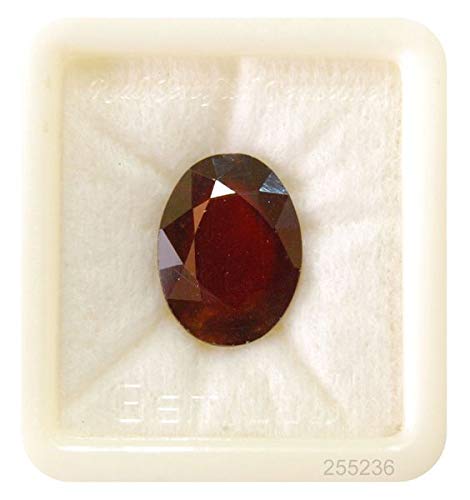NAMDEV GEMS 7.25 Ratti 6.60 Carat Certified Natural Hessonite Garnet (Gomed Siloni) Loose Gemstone for Man and Woman (B07QCZJSHK) Amazon Price History, Amazon Price Tracker