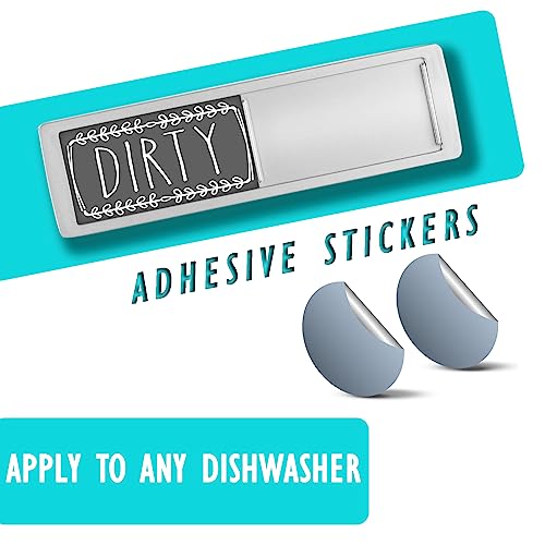 Dishwasher Magnet Clean Dirty Sign, Clean Dirty Magnet For Dishwasher, Dirty Clean Dishwasher Magnet, Dishwasher Clean Dirty Sign, Strong/Non Scratch Farmhouse Rustic Design #TOP3