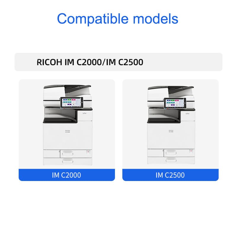 Set Di 4 Toner Compatibili Per Ricoh IM C2000 – Nero (16.500 Pg) E Colore (10.500 Pg) – Alta Resa E Qualità Di Stampa