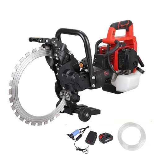 Image of Outdoor Gasoline-Powered Ring Saw, Portable Gasoline Ring Saw - 16-Inch Diamond Saw Blade, 12-Inch Cutting Depth, 1.3-Liter Fuel Tank, Long Battery Life, Can Cut Concrete, Granite, Asphalt, And Bricks