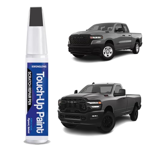 Granite Crystal Metallic PAU/LAU Touch Up Paint Compatible with RAM 2019-2024 1500/2500/3500, 2020-2024 Heavy Duty, 2-in-1 Scratch Repair Kit, Professional Color Match