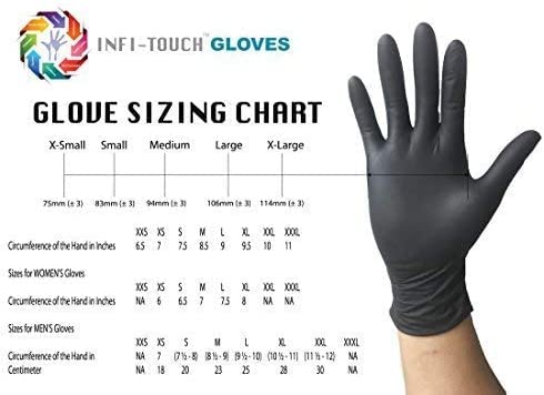 Infi-Touch Heavy Duty Nitrile Gloves, Strong & Tough, High Chemical Resistant, Disposable Gloves, Powder-Free, Non Sterile, Medium, 100 Count by Infi-Touch - Image 3