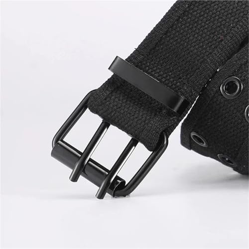 Belts for Men 1pcs Men Belts Canvas Nylon Webbing Belt Casual Unisex Belts Sports Classic Belts(Black)4