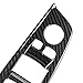 4Pcs Car Window Button Frame Cover Trim for 5 Series G30 2017-2018 (Carbon Fiber)