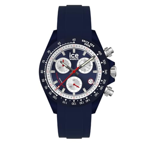 ICE-WATCH - BEWATCH Blue White - Montre Bleue pour Homme avec Bracelet en Silicone - 025630 (41mm)