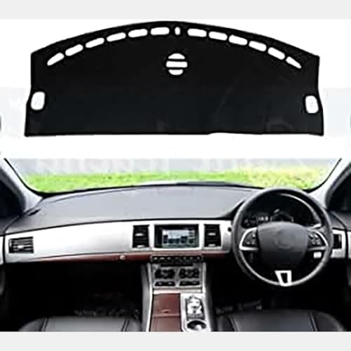 YUEGOO Car Dashboard Cover Mat for Jaguar XF 2008-2015 X250, Car Dash Board Cover Pad, Car Centre Console Dash Mat Non-Slip Sun Shade Protection Carpet Car Accessories