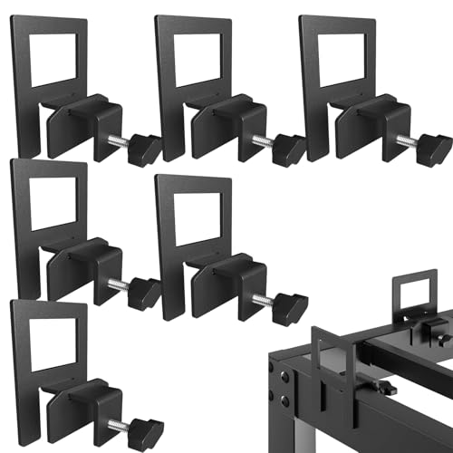 Tope deslizante de colchón de metal ajustable para somier negro 6 uds