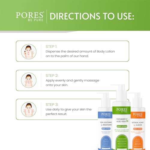 Image of PORES BE PURE Deep Nourish Body Lotion with Cucumber & Aloe Vera | Hydrating & Refreshing Daily Moisturizer for Soft, Smooth & Glowing Skin | Suitable for All Skin Types - 250ml