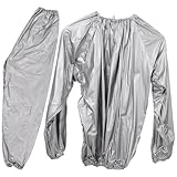 iplusmile Saunaanzug Satz 01Mm Silberm – Schwitzanzug Fitness Trainingsanzug mit Hose Oberteil...