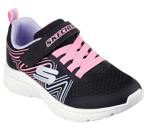 Image of Skechers Girls' Microspec Swirl Sweet | Casual, Lightweight, Machine Washable, Cushioned Insole