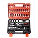 IUPPA 53pcs Ratchet Wrench & Socket Tools Set 1/4-inch Drive Screwdriver ing Kit Combination Socket Wrench Drive Socket Set with Storage Case for Home Car Automobile Bike Mechanic jects Repa