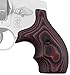 Hogue 61669 S&W J Frame Round Butt Grip, Bantam G-10 G-Mascus Red Lava, One Size