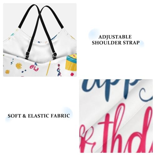 susiyo Pattern Birthday Girls One Piece Swimsuits Quick Dry Swimwear Bathing Suit for Beach 3-10 T, 3 Years Old3