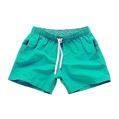 Men's Quick Dry Swim Pants Summer Beach Short Pant Sports Surfing Solid Color Pants