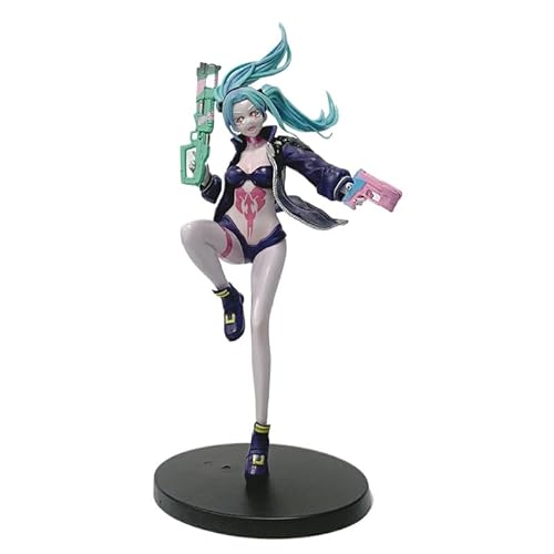 REOZIGN Rebecca-Figur, Kampfpistole, Rebecca-Figur, 23 cm, handgefertigtes Modell, Videospielfigur, Sammlerstück, Geschenk für Anime-Fans