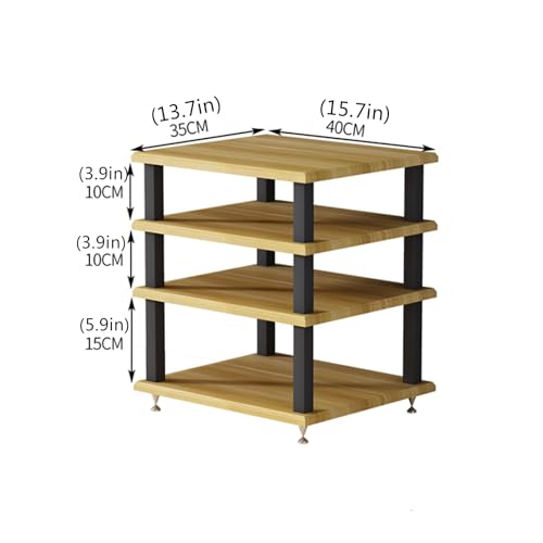 Meuble stéréo et console tourne-disque, meuble de rangement AV compact - 2