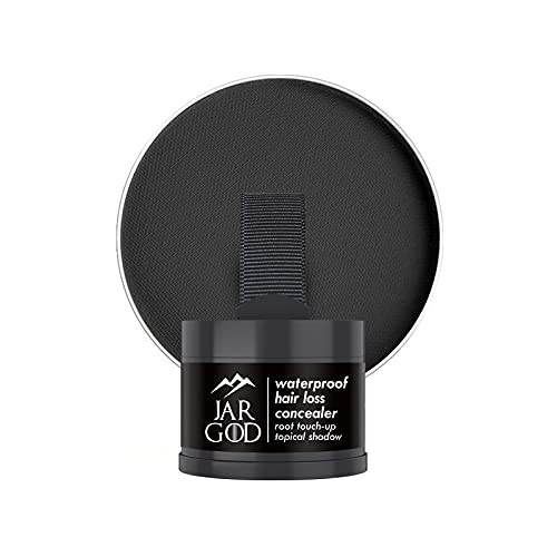 JARGOD Hairline Powder Hair Topical Shadow Root Concealer Root Touch Up to Cover Up Roots and Grays (Black)