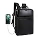 Xnuoyo Laptop Zaino Antifurto, 15,6 Pollici Laptop Impermeabile Borsa da Scuola Portatile con Porta USB di Ricarica Interfaccia Cuffie Zaino da Viaggio per Il Viaggio per Uomini Donne(Nero)