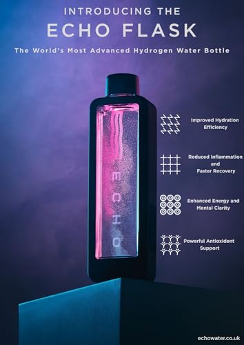 Echo Flask Hydrogen Water Bottle | Ultimate Hydration Solution with Water Intake Tracking & LCD Touch Screen | Compact & Handy | Transparent Hydrogen Flask | 355ml - Image 3