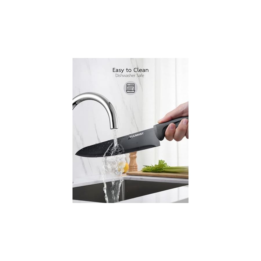 18-Piece-Knife-Sets-for-Kitchen-with-Block-and-Sharpener-Kitchen-Utensils-Set-Removable-Utensil-Holder-Wood-Black-Precision-Cutting-Effortless-Sharpening-Convenient-Organization TUUMIIST 18-Piece Knife Sets for Kitchen with Block and Sharpener & Kitchen Utensils Set & Removable Utensil Holder (Wood & Black)-Precision Cutting, Effortless Sharpening, Convenient Organization