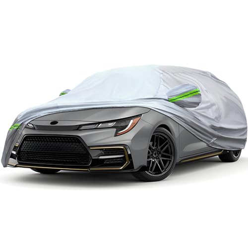 Image of Full Car Cover Is All-weather Waterproof 6-layer, Universal In All Seasons, Snow Prevention, Rainproof, Acid Rainproof, Sunscreen, Ultraviolet-proof, Universally Applicable To Sedan (178 inch-189 inch)