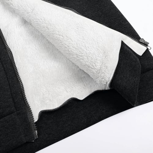 Cethrio Checkered Sherpa Jacket Sherpa Lined Jacket Women Winter Oversized Fleece Jackets with Zip Pockets Fall Womens Clothes 2026 Chaquetas Para Mujer Vacation Capsule Wardrobe - image 6