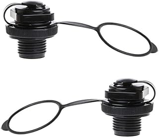 Mugetech 2Pcs Rubber Boat Air Valve, Air Valve Inflatable Boat Spiral Air Plugs for Inflatable Boat,Rubber Boat,Kayak