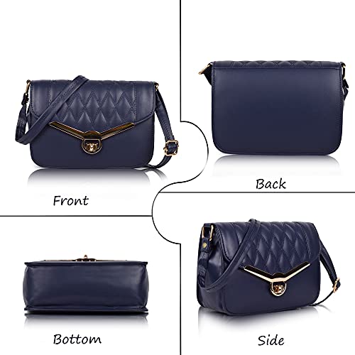 Image of Nevis Women Quilted Sling Bag | Premium PU Leather Crossbody & Shoulder Bag for Girls & Women | Adjustable Strap | Stylish Handbag for Daily & Party Use