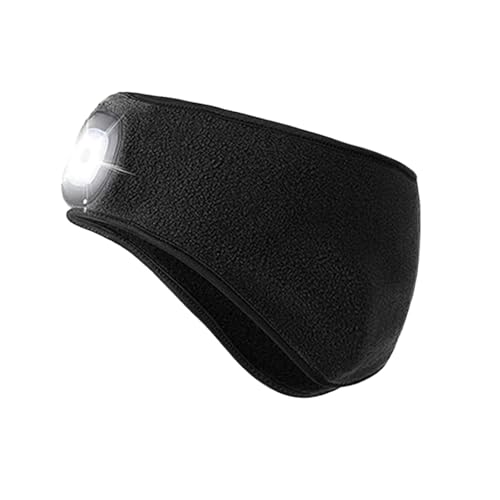 AWSOLAR Stirnlampe LED Wiederaufladbar Mütze für Herre und Damen für Jogger Winter Laufen