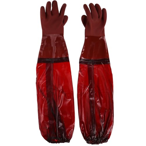 Guantes de goma impermeables de 65 cm para lavar platos y limpiar el hogar sin mojarse