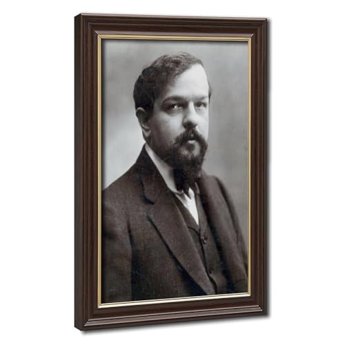 Claude Debussy portrait sur toile decoration murale bureau cadre suspendu