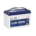 Timeusb 12V 100Ah Pro LiFePO4 Battery, 12 volt Lithium Battery with 100A BMS, Grade A Battery Cells, Up to 10 Years Lifespan, Perfect for RV, Trolling Motor, Off-grid Applications, Group 31