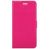 Luxury PU Leather Flip Wallet Case Stand Cover Skin for HTC One MAX, T6 (Pink)