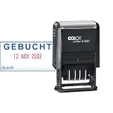COLOP GEBUCHT Stempel mit Datum – selbstfärbend...
