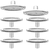 KICHOUSE Llave de Cuerda para Caja de Música de Metal Plateado, Tamaño Estándar 10 Mm, Juego de 8 Piezas para Reemplazo y Bricolaje en Mecanismos Musicales Domésticos