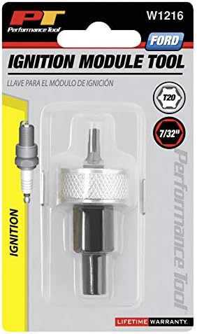 Performance Tool W1216 Hex and Star Retaining Bolt Remover for Ford Ignition Modules - Carbon Steel Shank with Knurled Aluminum Knob