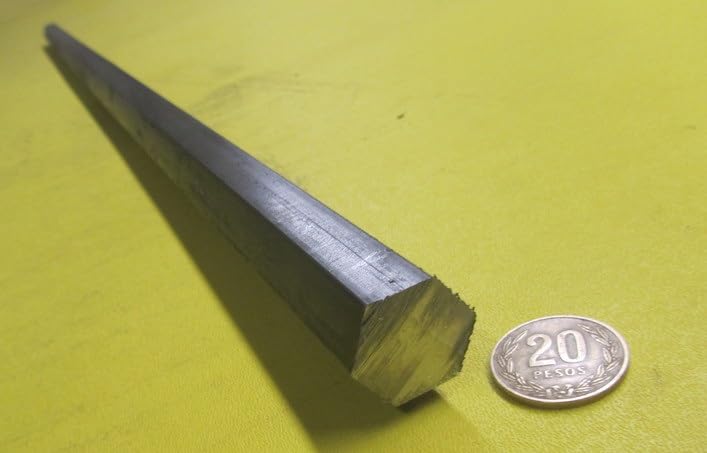 1018 Carbon Steel Hex Rod 0.875" (7/8") Diameter x 3 Foot Length