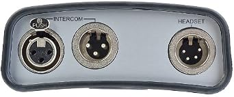 Clear-Com RS-701 Single-Channel Standard Wired Beltpack with XLR-3 Line Connector, XLR-4M Headset Connector, Low-Noise Audio for Partyline Intercom Systems